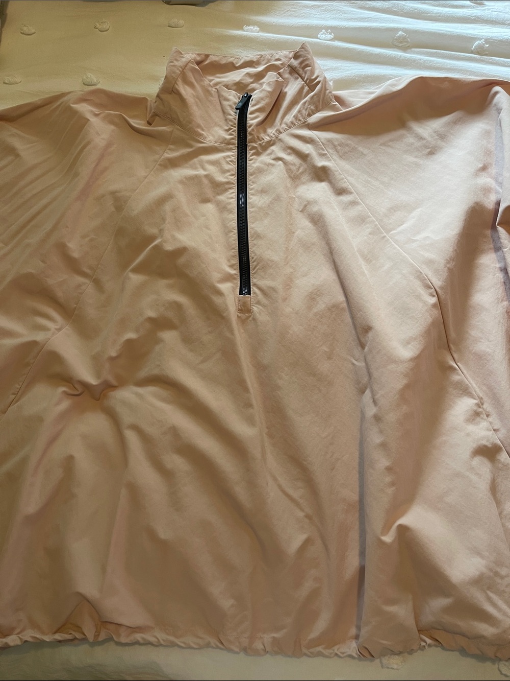 Reebok Pale Pink Quarter-Zip Pullover
